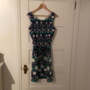 Green, blue, and white summer dress Banana Republic size 8